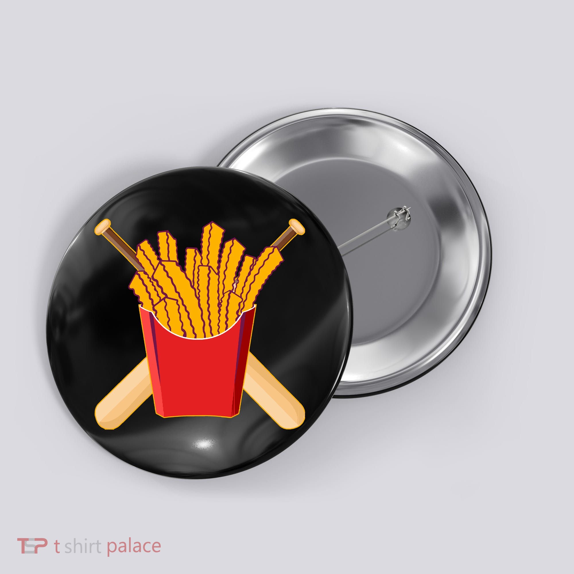 Team Rally Fries Button
