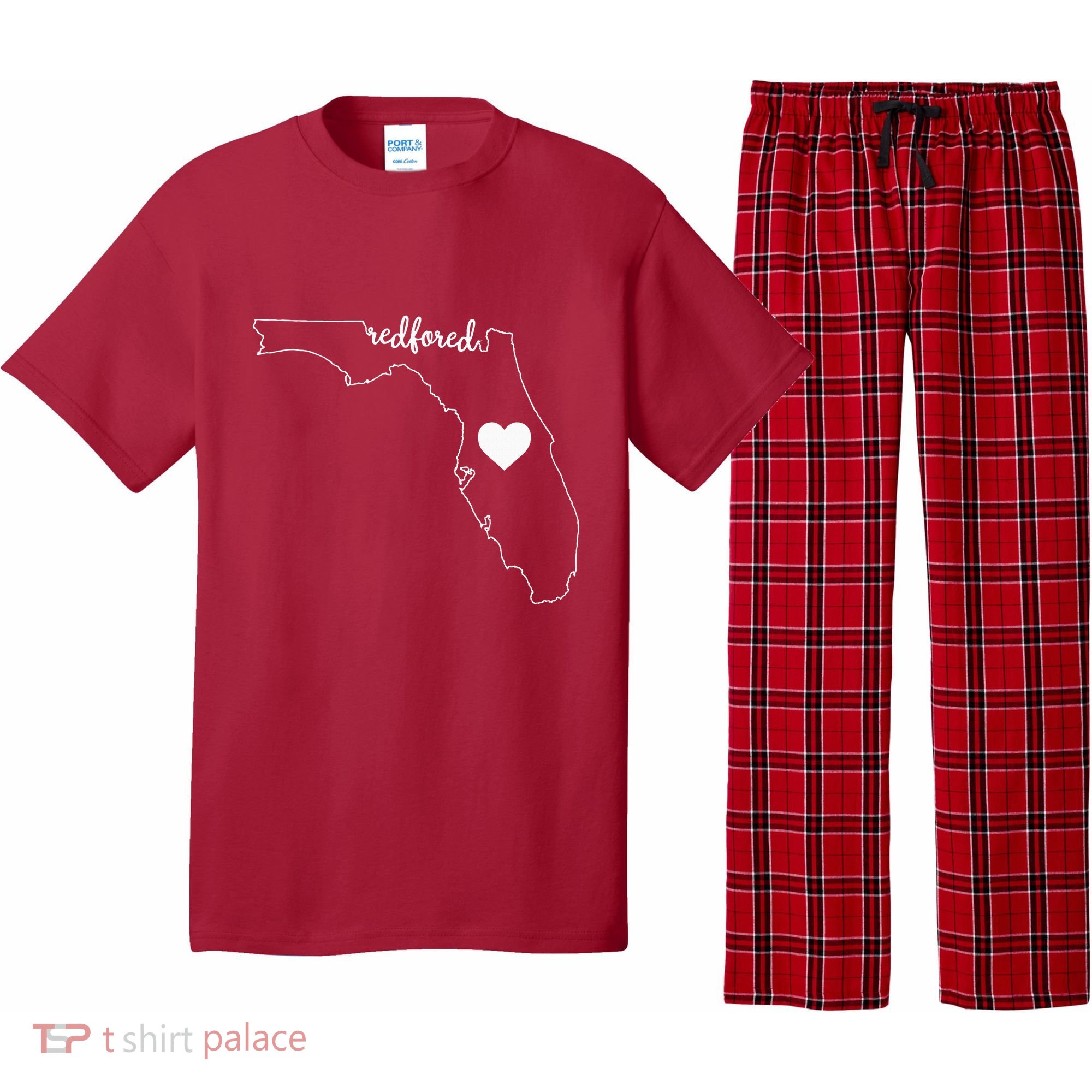 Teacher Red For Ed RedForEd Florida Public Education Gift Pajama Set