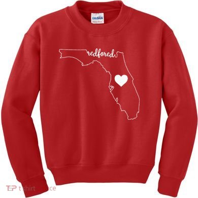 Teacher Red For Ed RedForEd Florida Public Education Gift Kids Sweatshirt