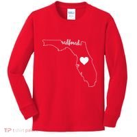 Teacher Red For Ed RedForEd Florida Public Education Gift Kids Long Sleeve Shirt thumb 0
