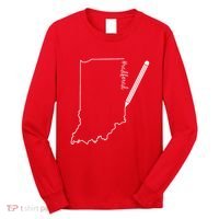 Teacher Red For Ed RedForEd Indiana Pencil Drawing Gift Long Sleeve Shirt thumb 0