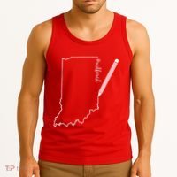 Teacher Red For Ed RedForEd Indiana Pencil Drawing Gift Tank Top thumb 3