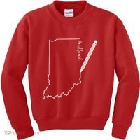 Teacher Red For Ed RedForEd Indiana Pencil Drawing Gift Kids Sweatshirt thumb 0