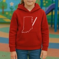 Teacher Red For Ed RedForEd Indiana Pencil Drawing Gift Kids Hoodie thumb 3