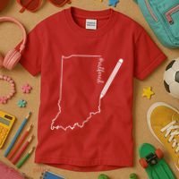 Teacher Red For Ed RedForEd Indiana Pencil Drawing Gift Kids T-Shirt thumb 3