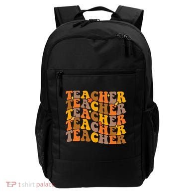 Teacher Retro Fall Cute Gift Backpack