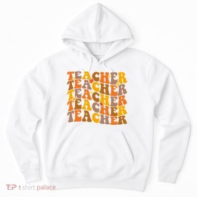 Teacher Retro Fall Cute Gift Hoodie