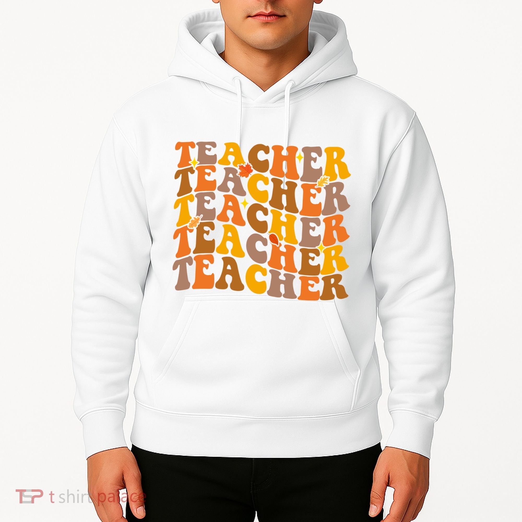 Teacher Retro Fall Cute Gift Hoodie
