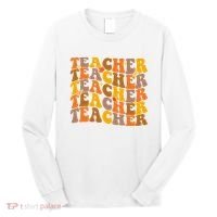 Teacher Retro Fall Cute Gift Long Sleeve Shirt thumb 0