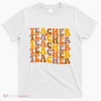 Teacher Retro Fall Cute Gift T-Shirt thumb 0