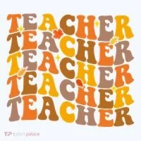 Teacher Retro Fall Cute Gift Bucket Hat thumb 4