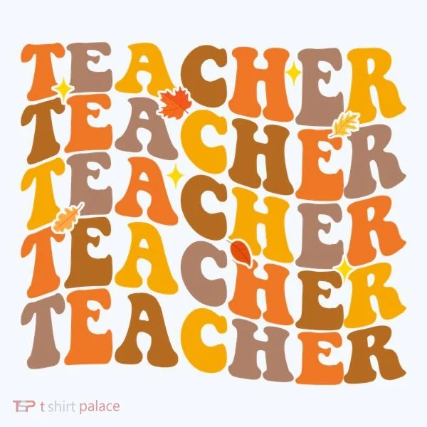 Teacher Retro Fall Cute Gift Bucket Hat