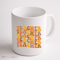 Teacher Retro Fall Cute Gift Coffee Mug thumb 1