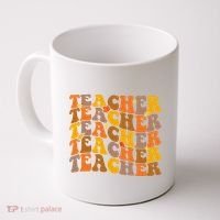 Teacher Retro Fall Cute Gift Coffee Mug thumb 0