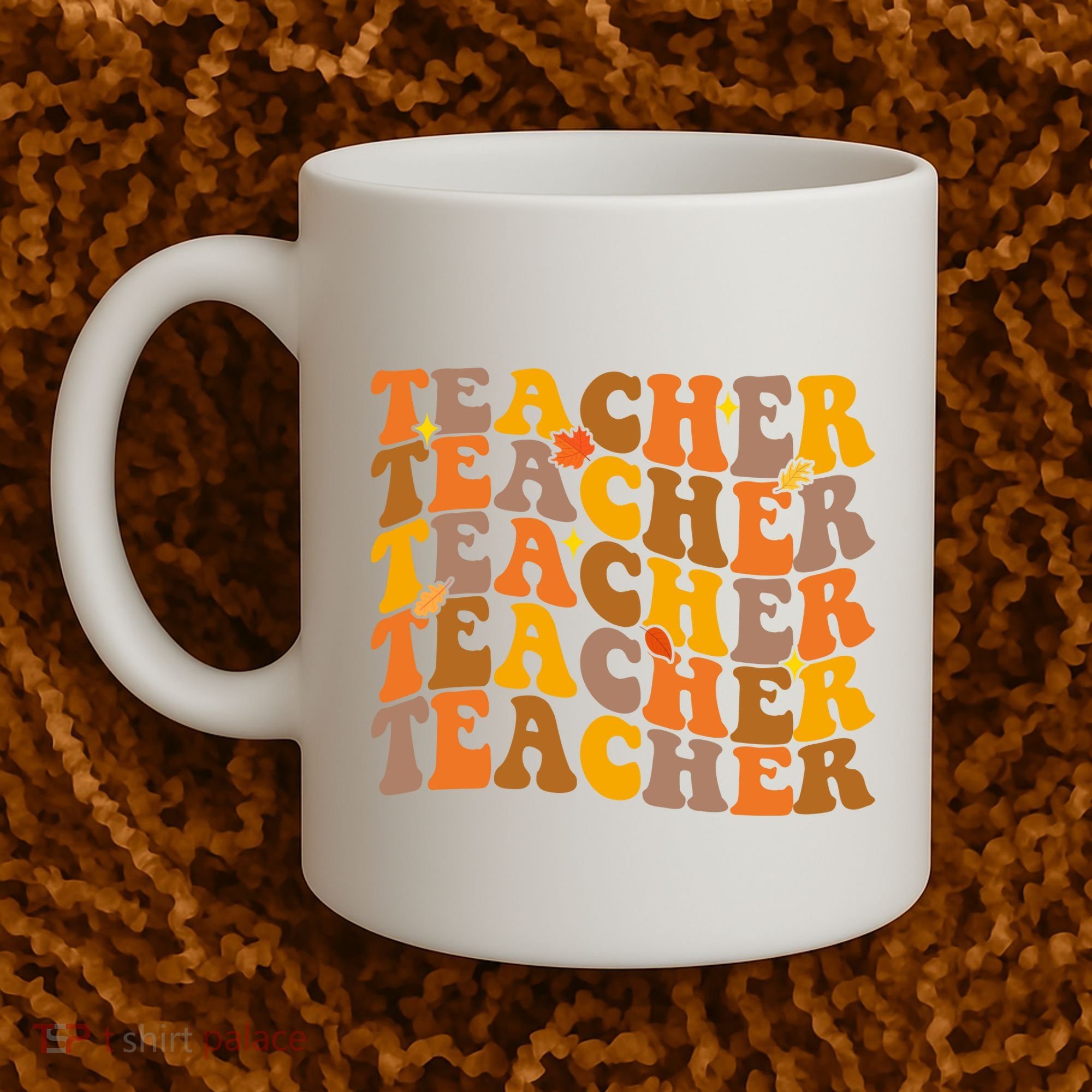 Teacher Retro Fall Cute Gift Coffee Mug