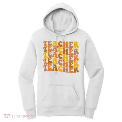 Teacher Retro Fall Cute Gift Women's Hoodie