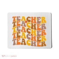 Teacher Retro Fall Cute Gift Mousepad thumb 0
