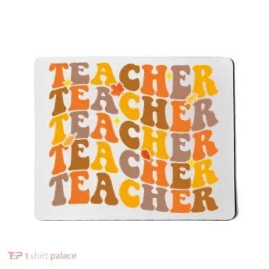 Teacher Retro Fall Cute Gift Mousepad