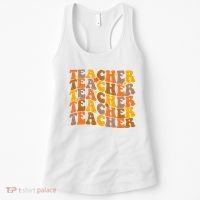 Teacher Retro Fall Cute Gift Women's Tank Top thumb 0