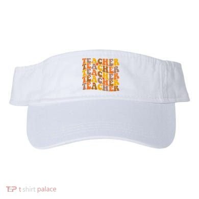 Teacher Retro Fall Cute Gift Visor