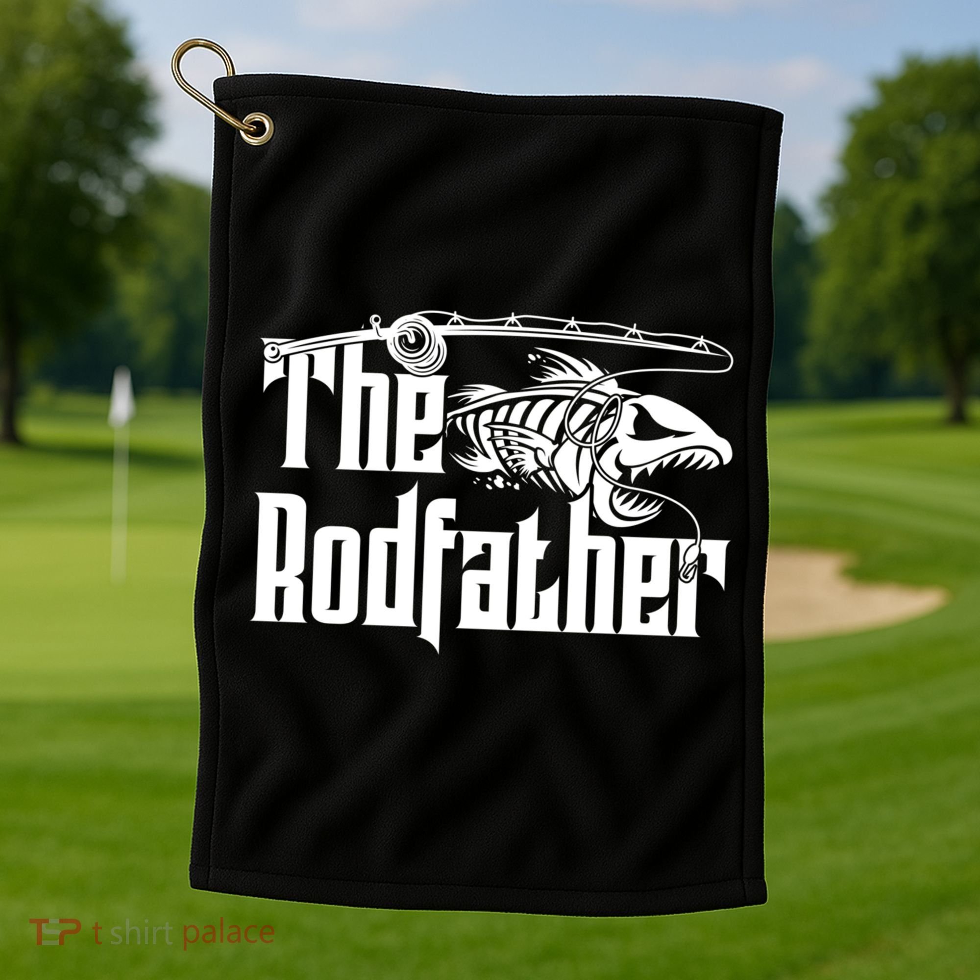 The Rodfather | Fishing Golf Towel