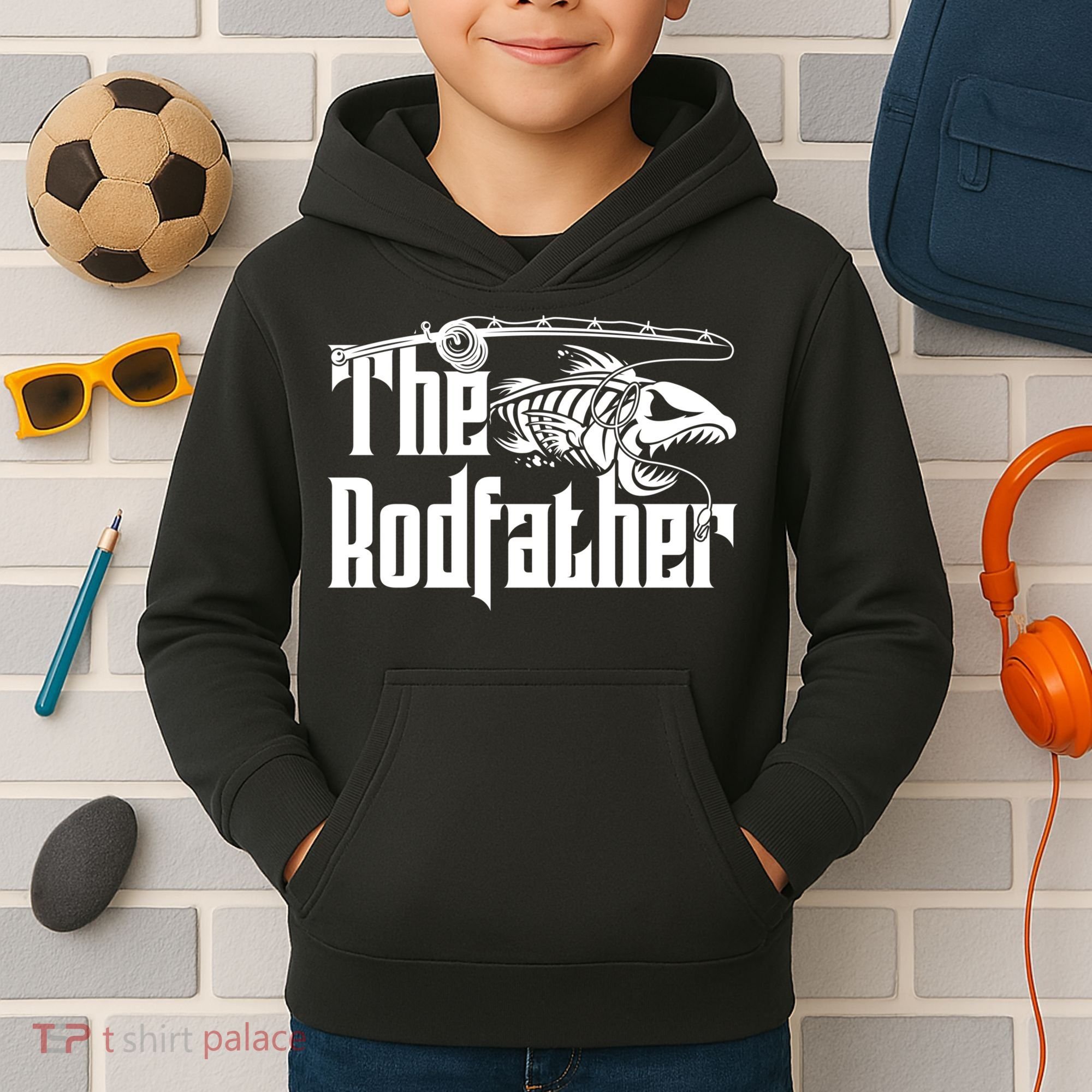 The Rodfather | Fishing Kids Hoodie