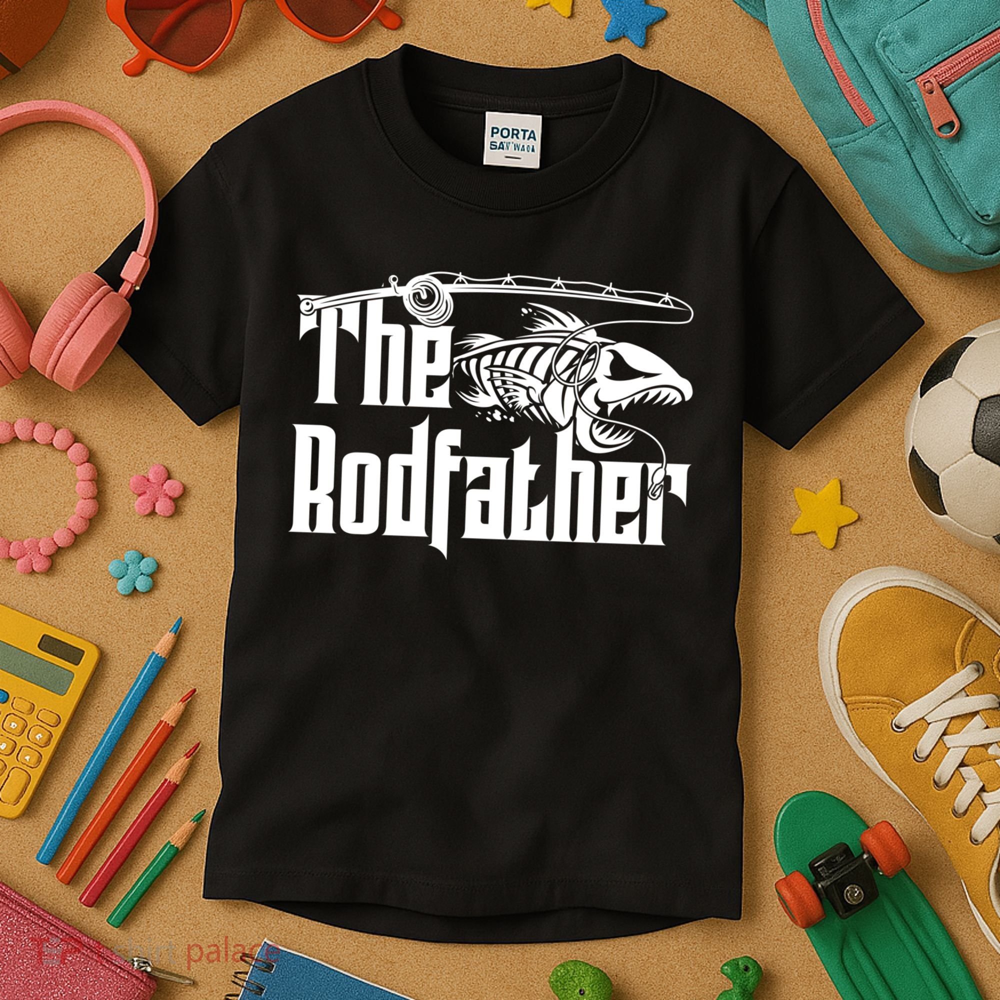 The Rodfather | Fishing Kids T-Shirt