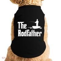 The Rodfather Funny Fishing For Fisherman Gift Doggie Tank thumb 0