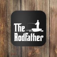 The Rodfather Funny Fishing For Fisherman Gift Coaster thumb 0