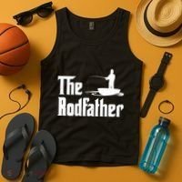 The Rodfather Funny Fishing For Fisherman Gift Tank Top thumb 4