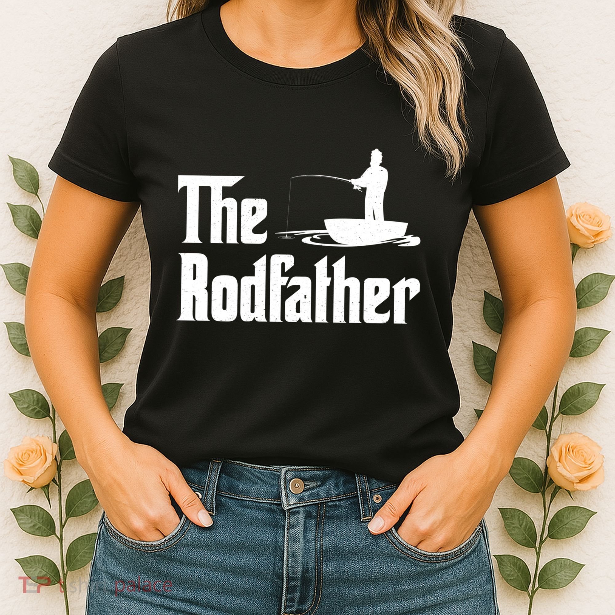 The Rodfather Funny Fishing For Fisherman Gift Women's T-Shirt