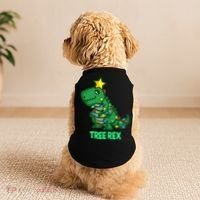 Tree Rex Funny Cute Retro Christmas Dino Cool Gift Doggie Tank thumb 2