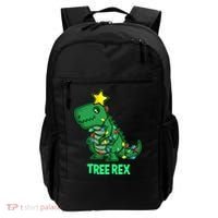 Tree Rex Funny Cute Retro Christmas Dino Cool Gift Backpack thumb 0