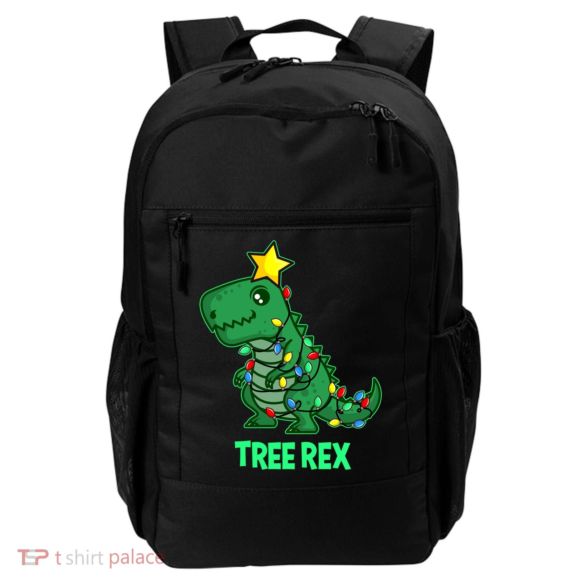 Tree Rex Funny Cute Retro Christmas Dino Cool Gift Backpack