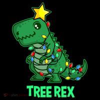 Tree Rex Funny Cute Retro Christmas Dino Cool Gift Backpack thumb 2