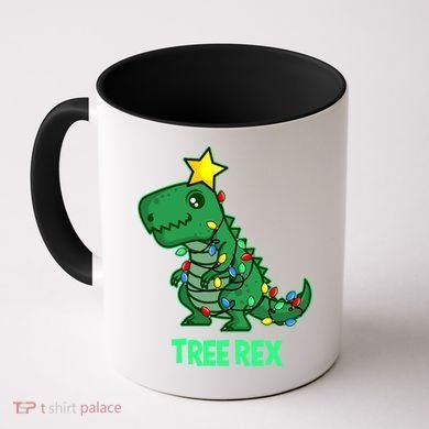 Tree Rex Funny Cute Retro Christmas Dino Cool Gift Coffee Mug