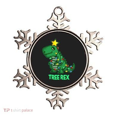 Tree Rex Funny Cute Retro Christmas Dino Cool Gift Ornament