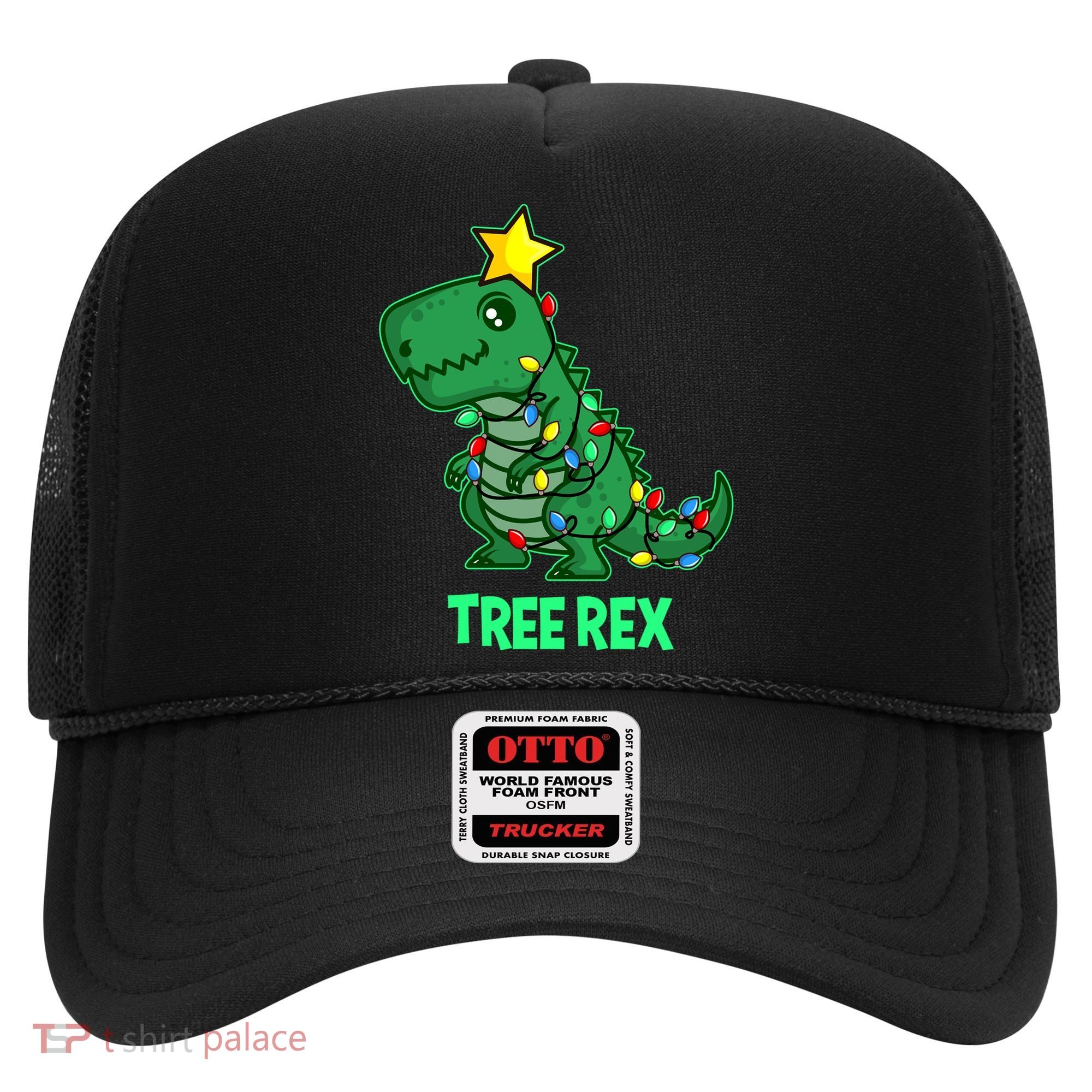 Tree Rex Funny Cute Retro Christmas Dino Cool Gift Hat