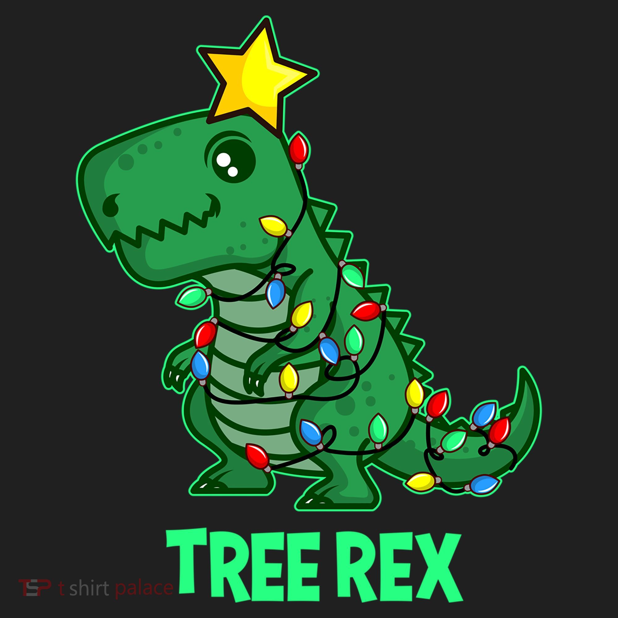 Tree Rex Funny Cute Retro Christmas Dino Cool Gift Golf Towel