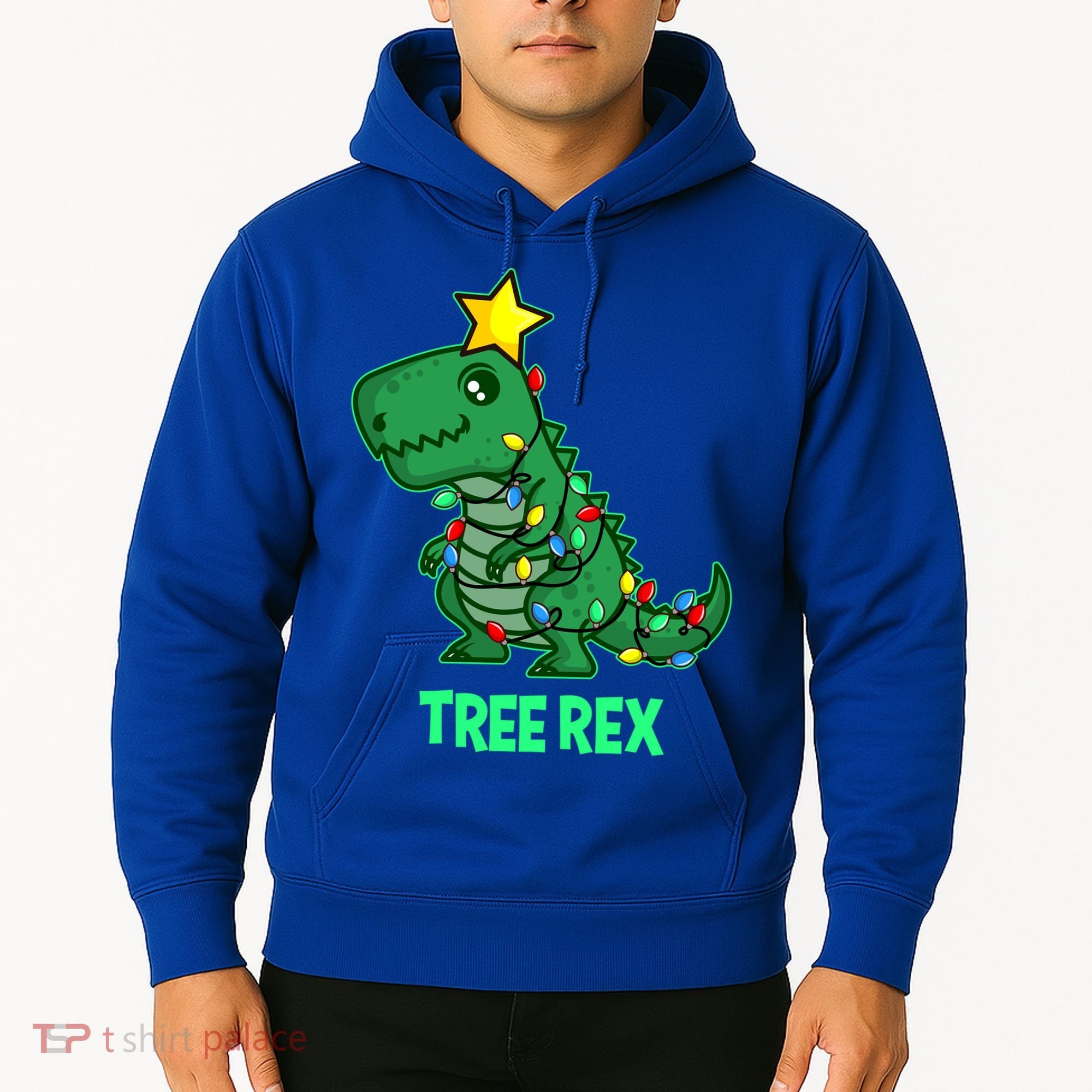 Tree Rex Funny Cute Retro Christmas Dino Cool Gift Hoodie