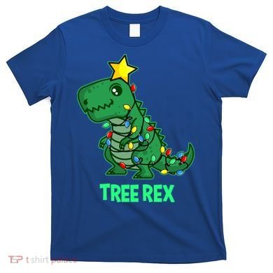 Tree Rex Funny Cute Retro Christmas Dino Cool Gift T-Shirt