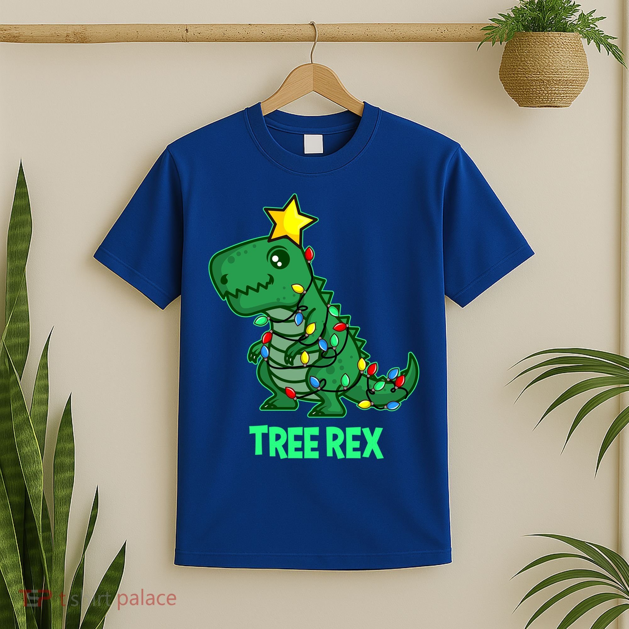 Tree Rex Funny Cute Retro Christmas Dino Cool Gift T-Shirt