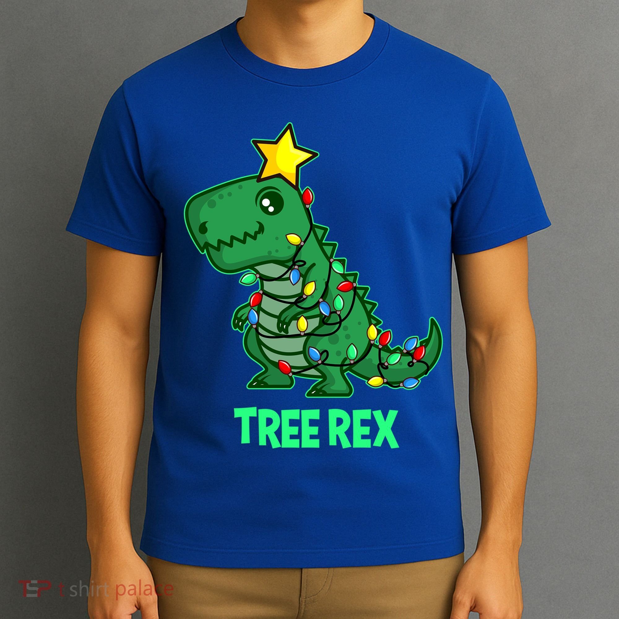 Tree Rex Funny Cute Retro Christmas Dino Cool Gift T-Shirt