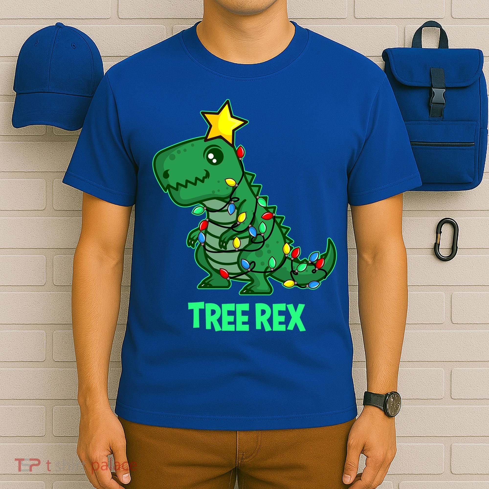 Tree Rex Funny Cute Retro Christmas Dino Cool Gift T-Shirt
