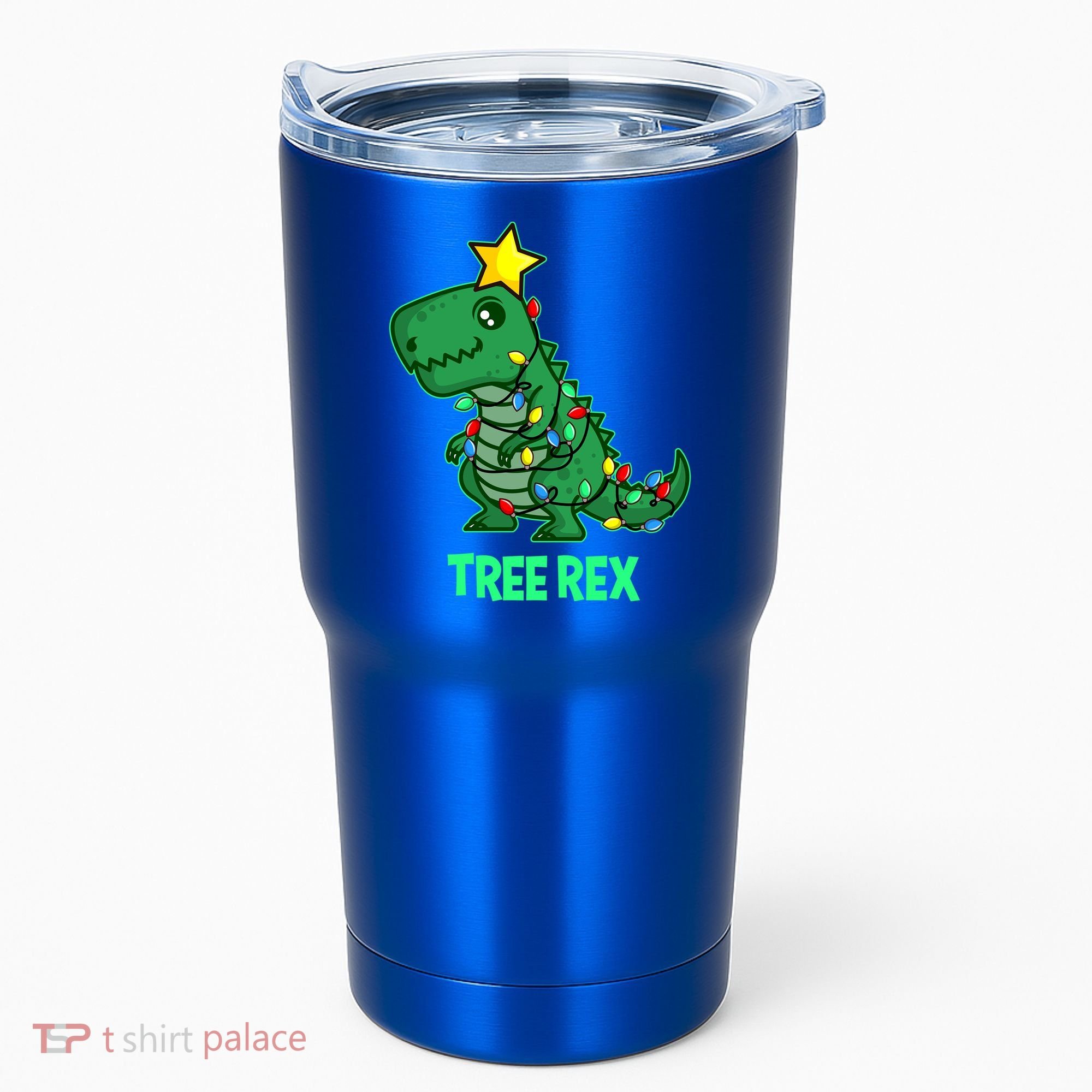 Tree Rex Funny Cute Retro Christmas Dino Cool Gift Tumbler