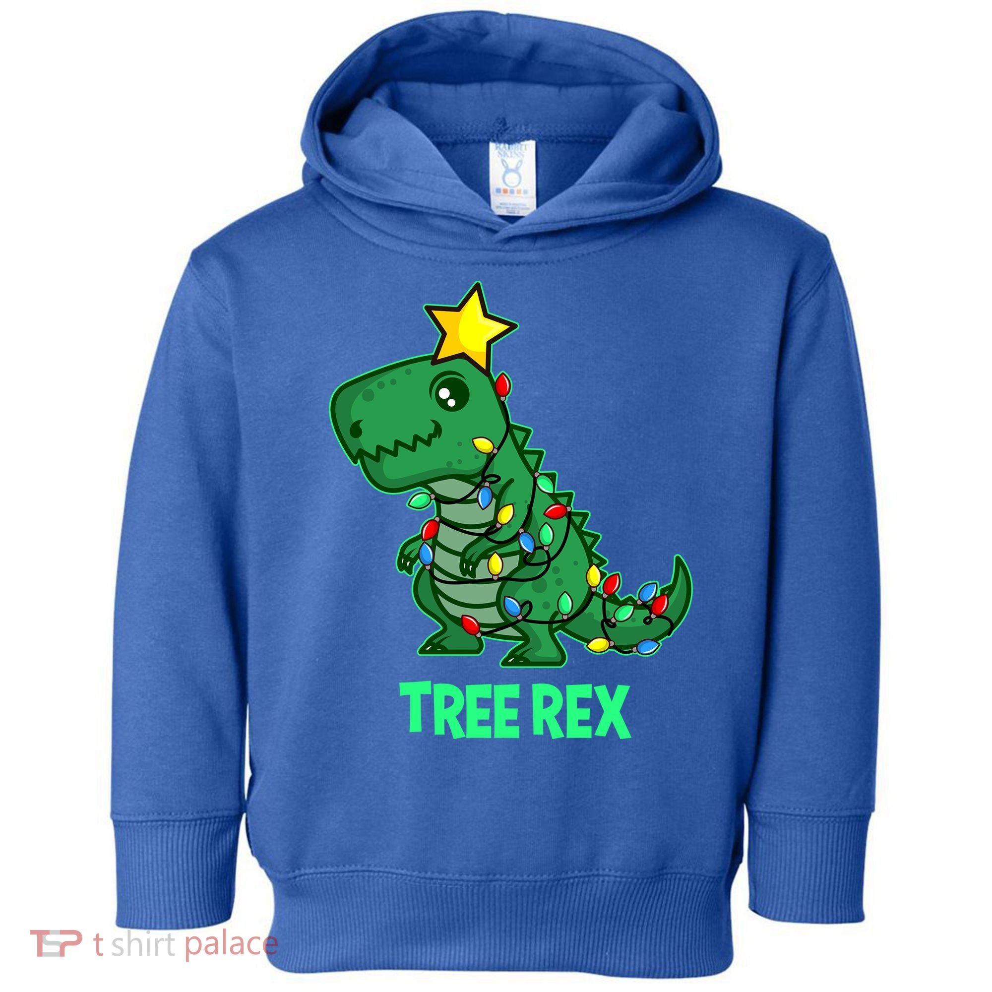 Tree Rex Funny Cute Retro Christmas Dino Cool Gift Toddler Hoodie
