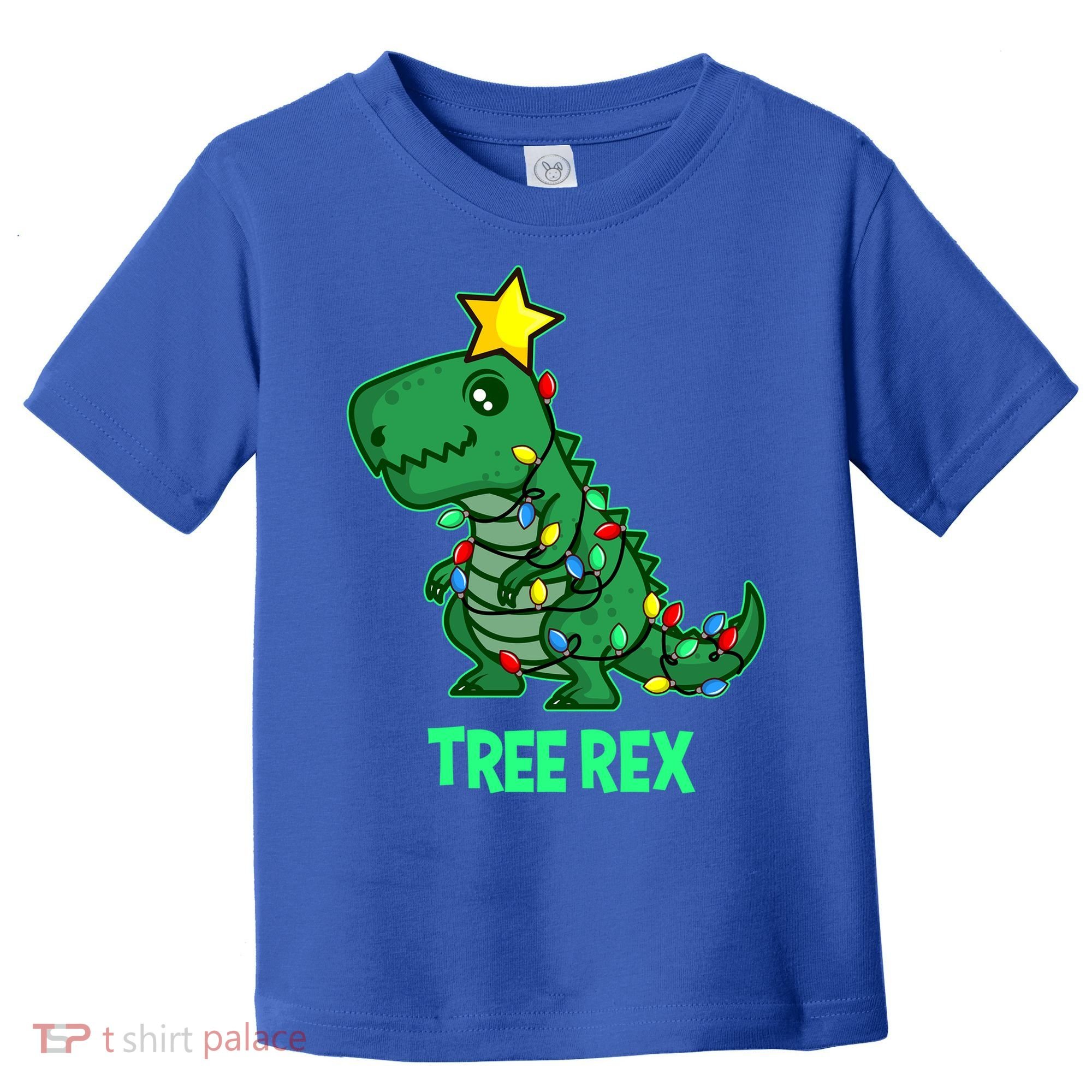 Tree Rex Funny Cute Retro Christmas Dino Cool Gift Toddler T-Shirt