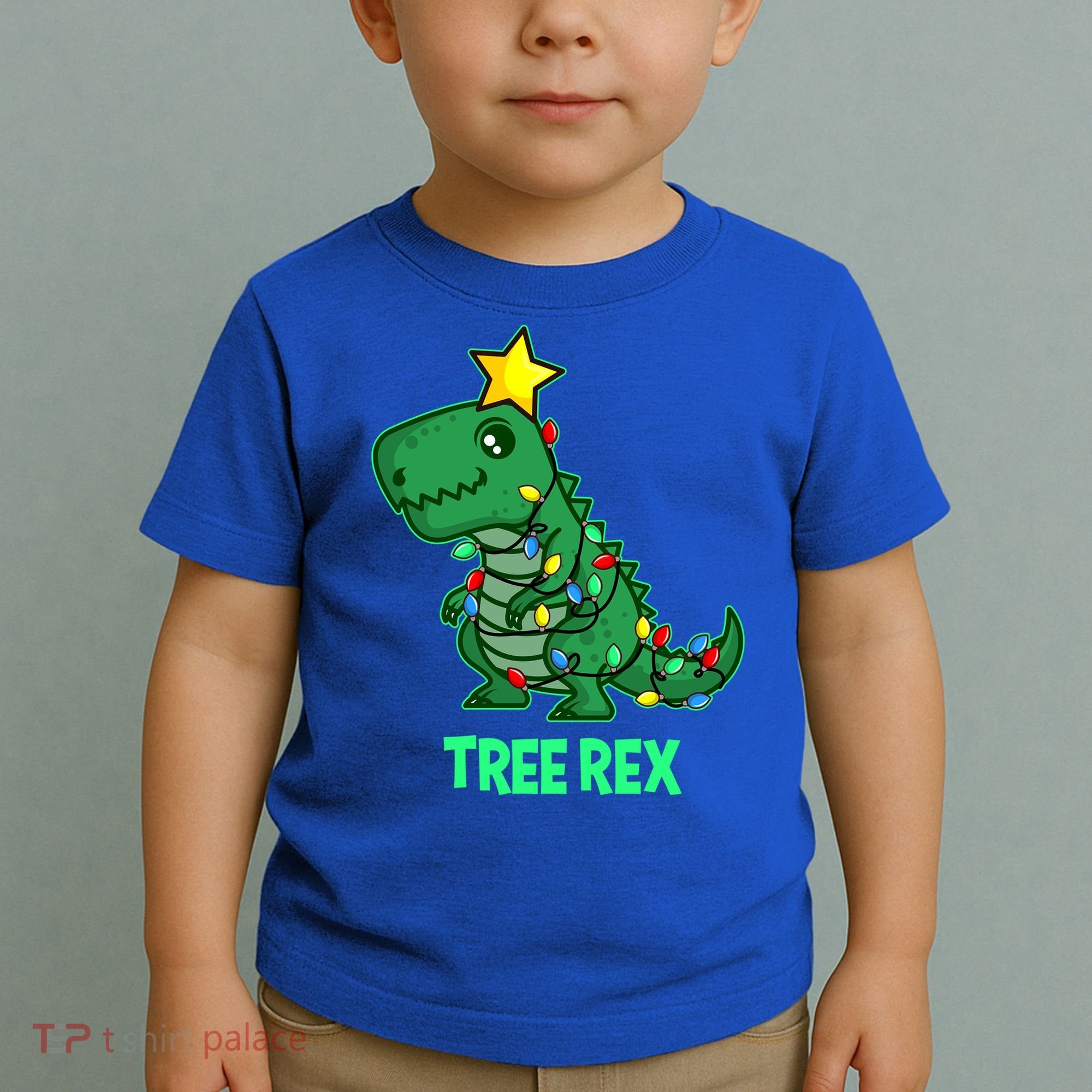 Tree Rex Funny Cute Retro Christmas Dino Cool Gift Toddler T-Shirt