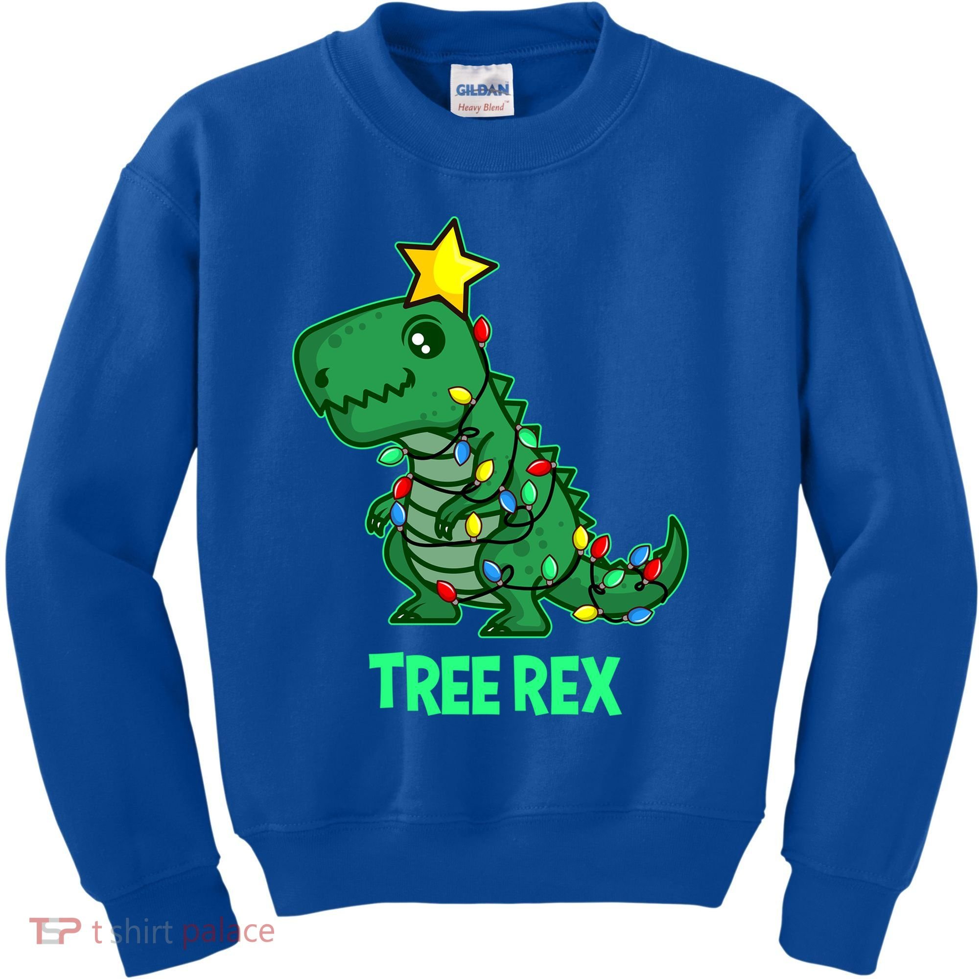 Tree Rex Funny Cute Retro Christmas Dino Cool Gift Kids Sweatshirt
