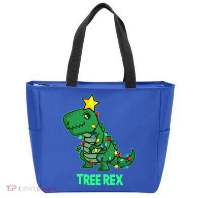 Tree Rex Funny Cute Retro Christmas Dino Cool Gift Tote Bag